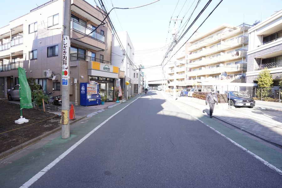 練馬区石神井町七丁目土地 前面道路 北西方向