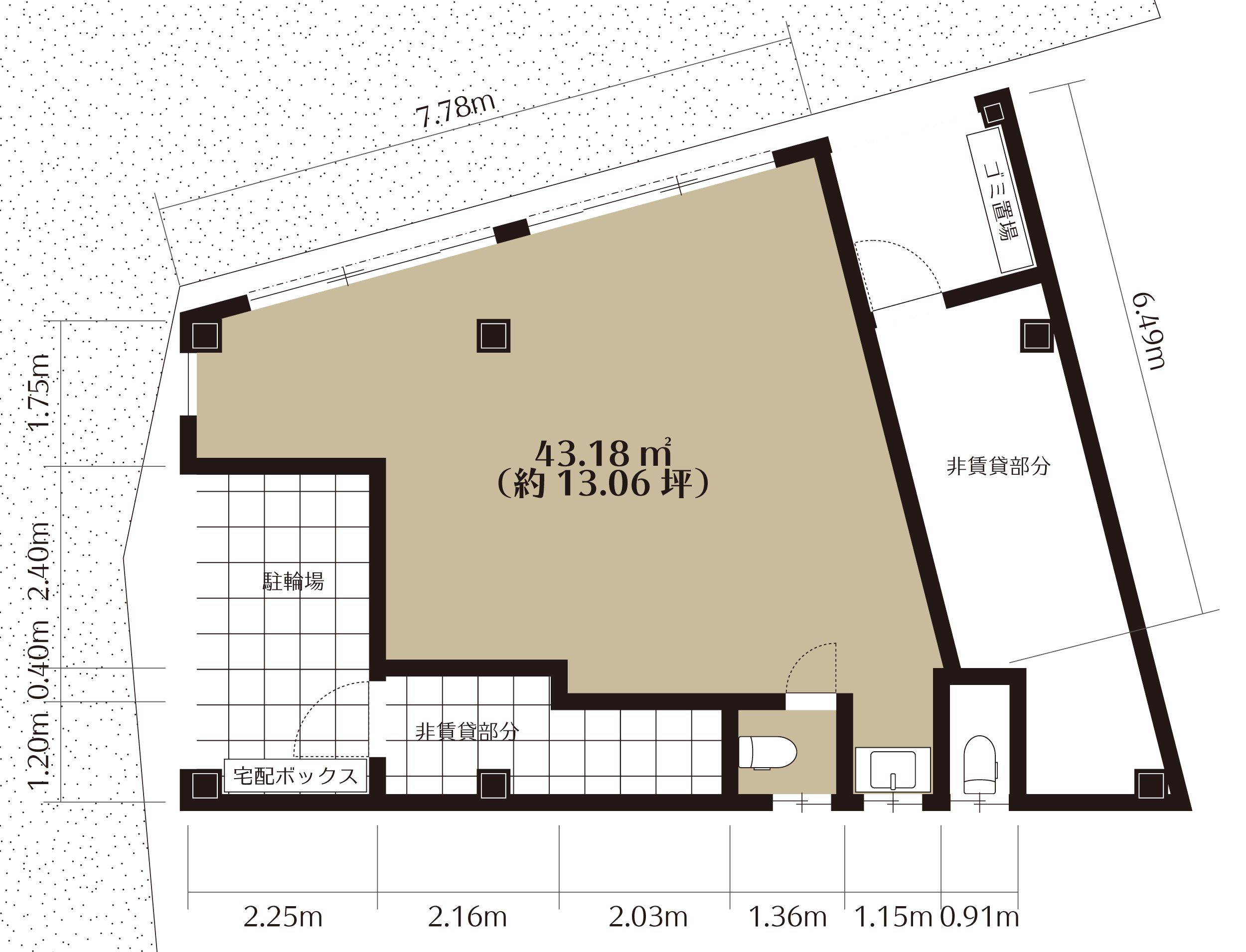 川口市本町1丁目Catio.102号室の間取図