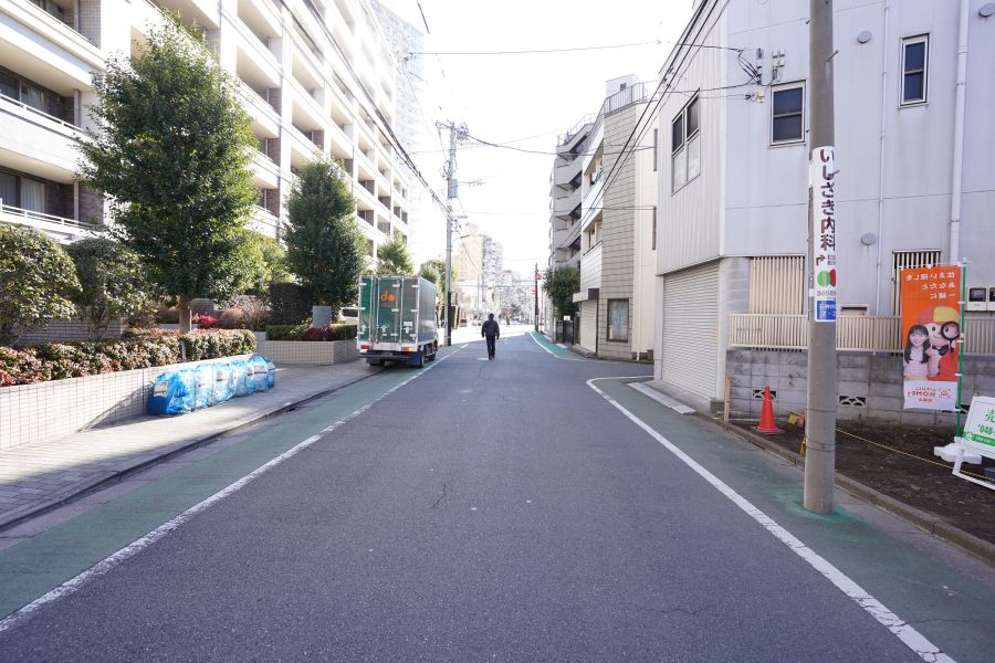 練馬区石神井町七丁目土地 前面道路 南東方向